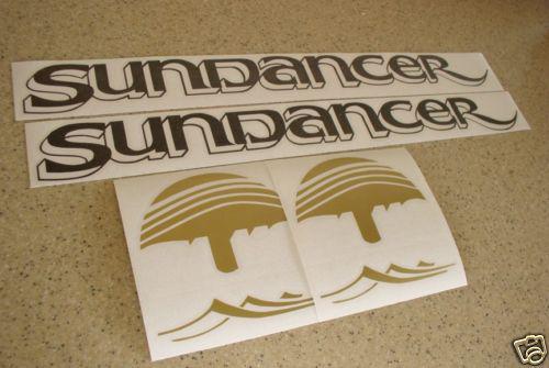Sea ray sundancer decals 4-pak replacement free ship + free fish decal!