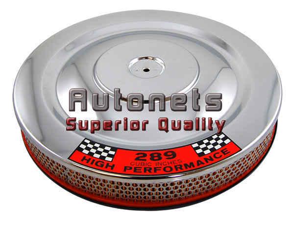 14" x2 round chrome ford mustang 289 air cleaner street hot rat rod breather set