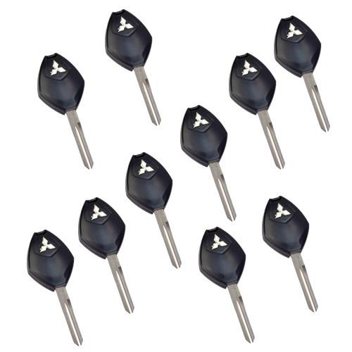 10pcs 4buttons new uncut remote key case fit for 06-08 mitsubishi eclipse galant