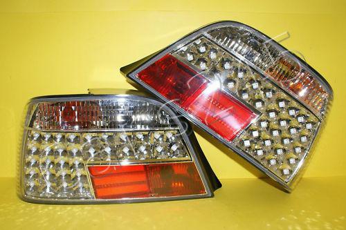 Bmw 7-series e38 95-01 rear tail lights led red/chrome