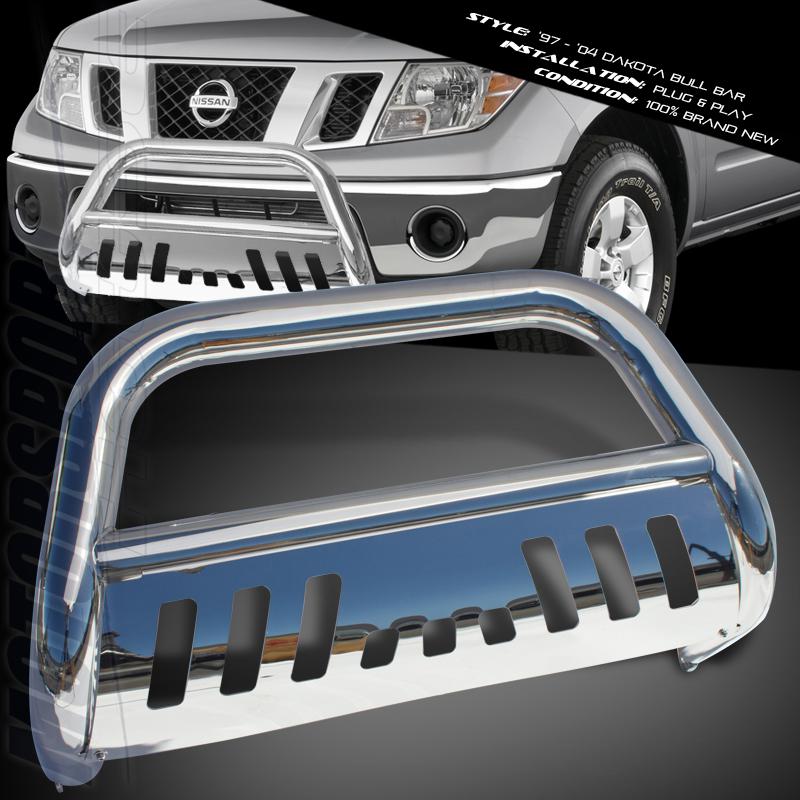 Buy NISSAN 0512 SUV BULL BAR BUMPER GRILLE GUARD PUSH CHROME UPPER JDM