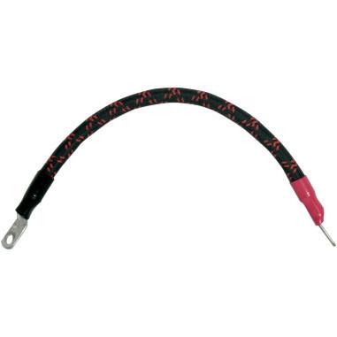 Nyc choppers positive-14 retro battery cable positive red/black ends 14"
