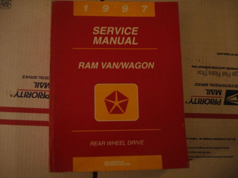 Service manual 1997 dodge ram van wagon rwd chrysler factory shop repair oe oem
