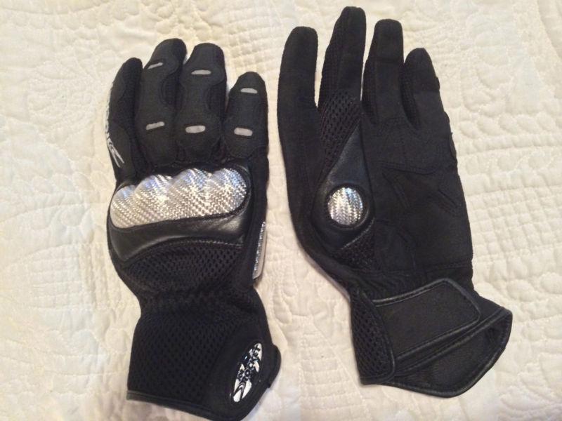 Joe rocket motorcycle gloves with carbon fiber medium racing safety protective