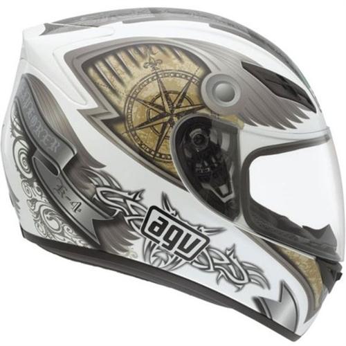 Agv k4 evo 2xl explorer white full face motorcycle helmet dot xxl
