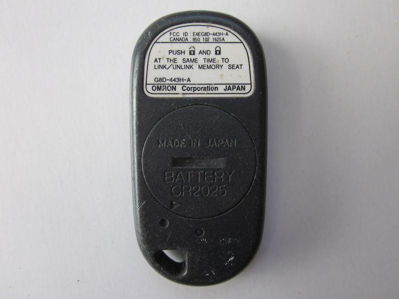 OEM 2001 ACURA CL KEYLESS REMOTE E4EG8D-443H-A MEMORY 2 / 4 BUTTON, US $29.95, image 2