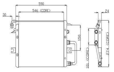 Denso 477-0133 a/c condenser