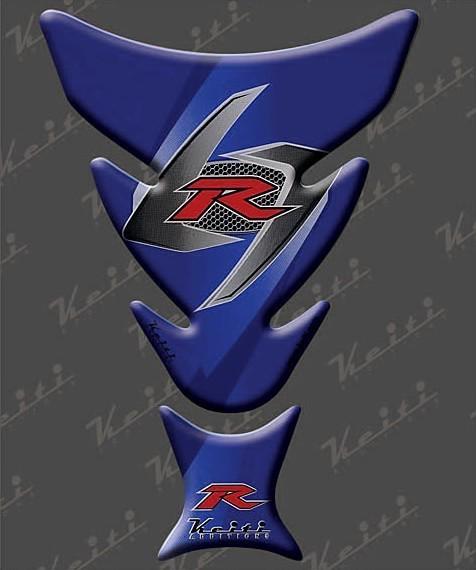 Suzuki gsxr 600 750 1000 1100 blue tank pad