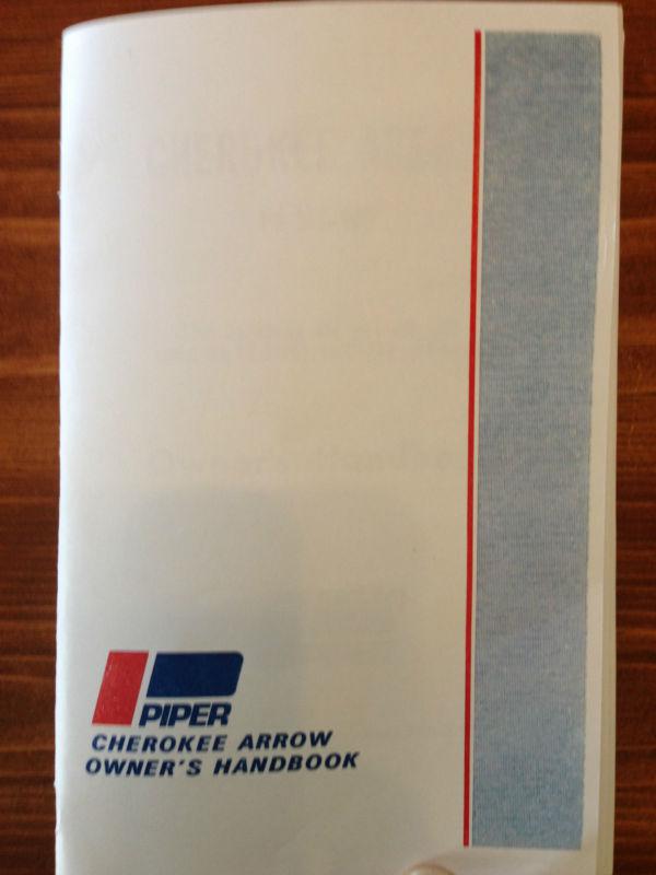 Piper cherokee arrow pa-28r-180 1970 owner's handbook 753-811