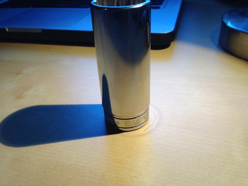 New snap-on 3/8" drive 7/8" deep snap-on socket sf281