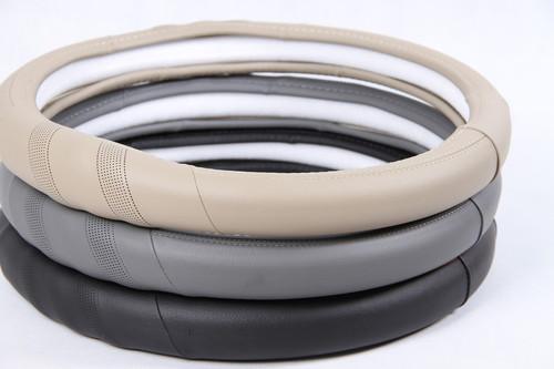 Circle cool gray leather steering wheel wrap cover 58009 acura 38cm honda lexus