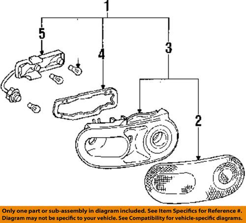 Mazda oem na0151180b combination tail lamps-rear-lens & housing