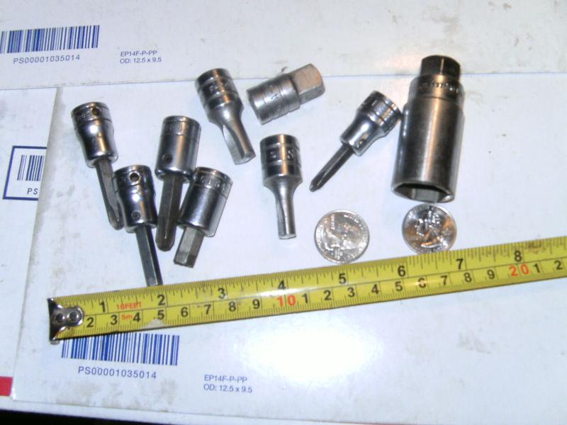 Buy 9 SNAP ON SOCKET TOOLS SPARKPLUG HEX SCREWDRIVER in Umatilla