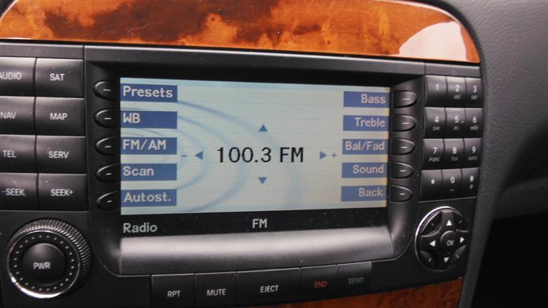 2005 mercedes s55 radio-nav display