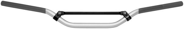 Renthal 7/8 inch handlebar with pad silver carbon for kawasaki ktm suzuki 65