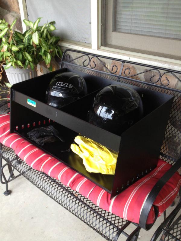 Helmet shelf / rack / holder