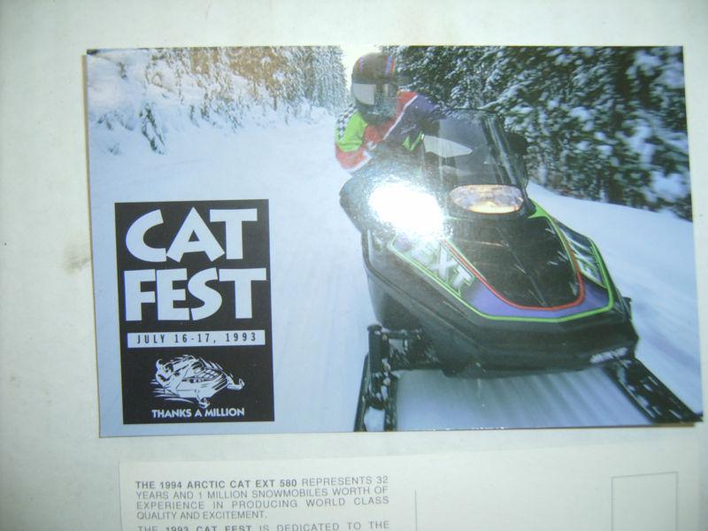 Vintage arctic cat cat-fest 1993 collectible event postcard 2 pack no reserve