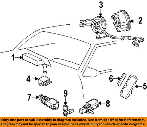 Ford oem br3z63611d11a air bag module-side impact bag