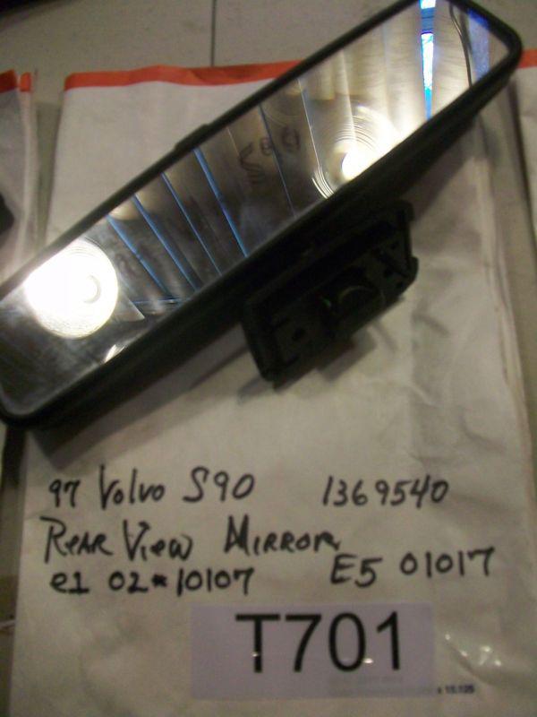 1997 1998 volvo s90 rear view mirror pt# e1  02*10107 - e5  01017   oem #t701