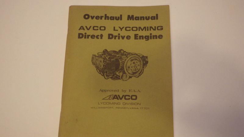 Avco lycoming direct drive engine overhaul manual