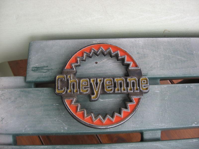Vintage chevy k-5 blazer cheyenne rear quarter panel emblem new