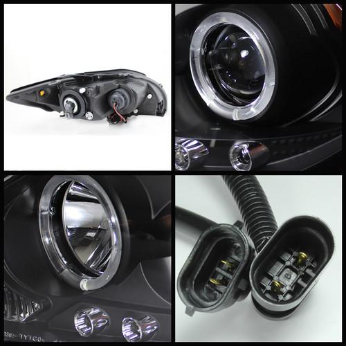 08-10 tC Black Halo LED Projector Headlights + Black/Amber Fog Lights w/Switch, US $161.99, image 2