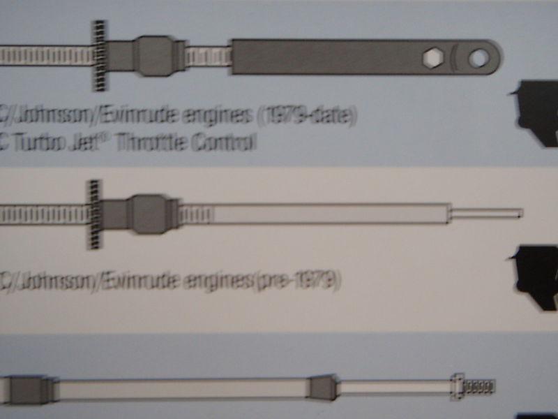 JOHNSON EVINRUDE SHIFT THROTTLE CABLE PRE1979 15 FOOT , US $33.99, image 2
