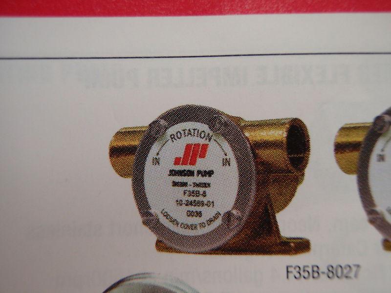 Johnson pump f35b 8007 engine cooling 102456951 boat