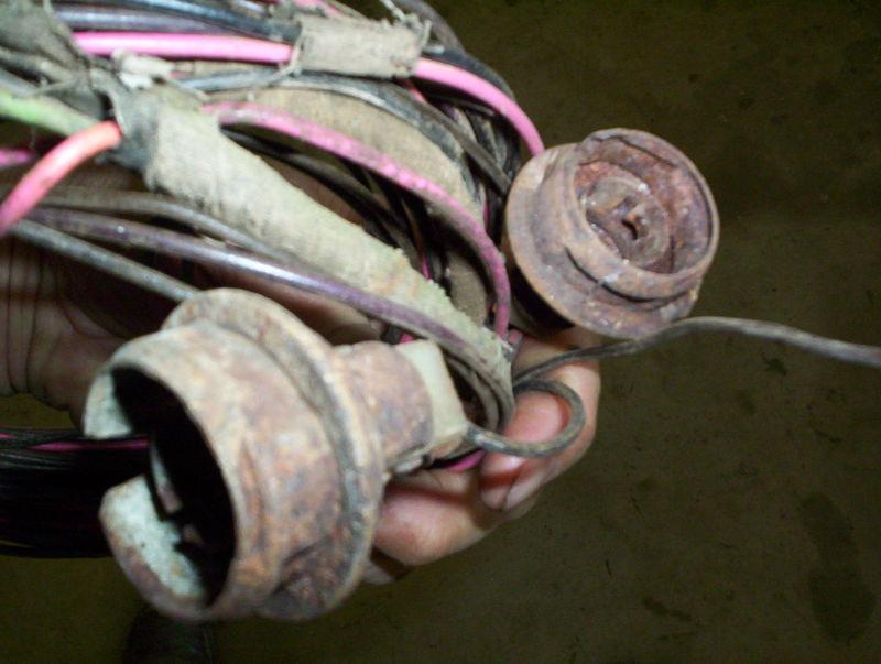 1953 Chevrolet car original tail light wire harness plugs sockets parts rat rod, US $12.99, image 2