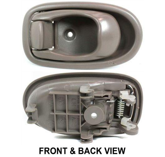 Door handle inside interior beige driver side left lh lf lr for 96-00 elantra