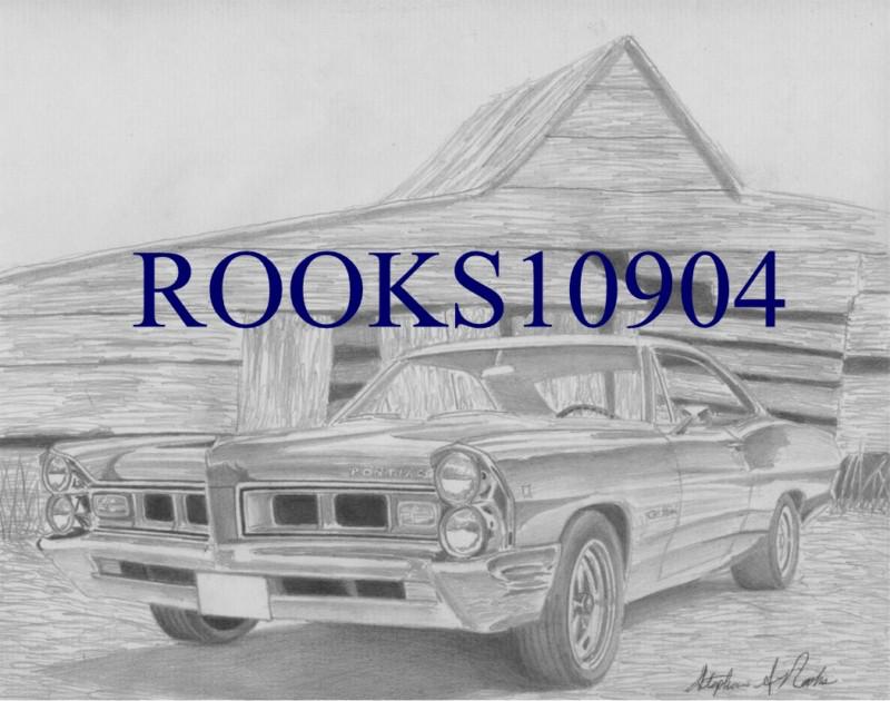 1965 pontiac grand prix classic car art print     