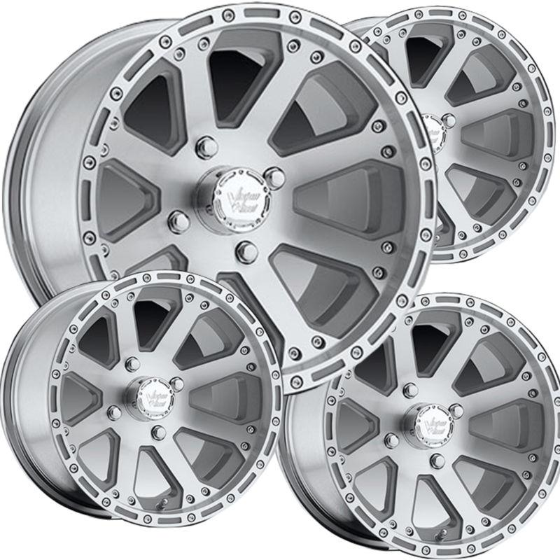 4) 14" rims wheels for 2007-2009 suzuki king quad 450 4x4 sra type 159 outback