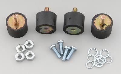 Msd 8822 ignition box mounts vibration mounts black rubber set of 4