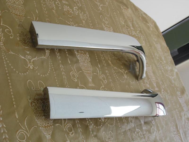 1958 Chevy Hood Grille Ends *Original* Triple Plated, US $300.00, image 2