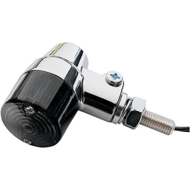 K&s round marker light set single filament 36mm chrome smoke