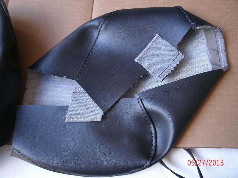 1984 - 1993 Corvette C-4 Black Headrest Covers Factory Style Chevy, US $75.00, image 2
