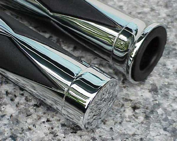 Yamaha road royal v-star 650 900 1100 1300 chrome diamond grips