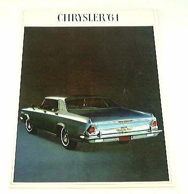 1964 64 chrysler brochure new yorker salon 300 newport