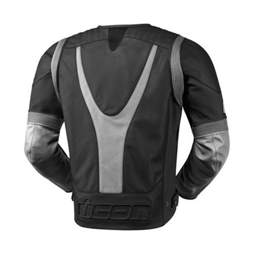 ICON Leather Jacket Overlord Motorcycle Black 3xl, US $430.00, image 2
