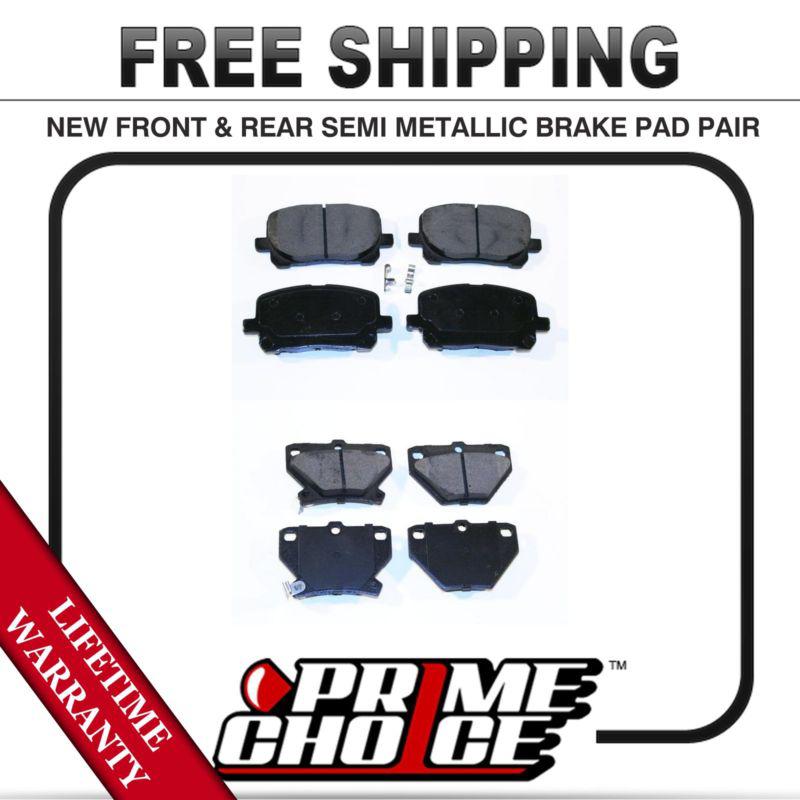 Buy Complete Set of Front and Rear Premium Brake Pads with Lifetime