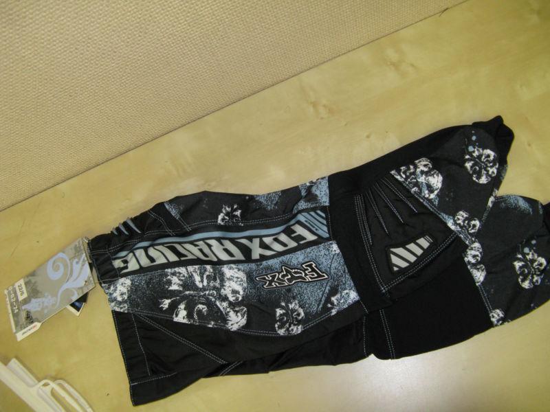 Size 22  kids  fox motocross + atv pants - 180" grey / black / light blue  girl?