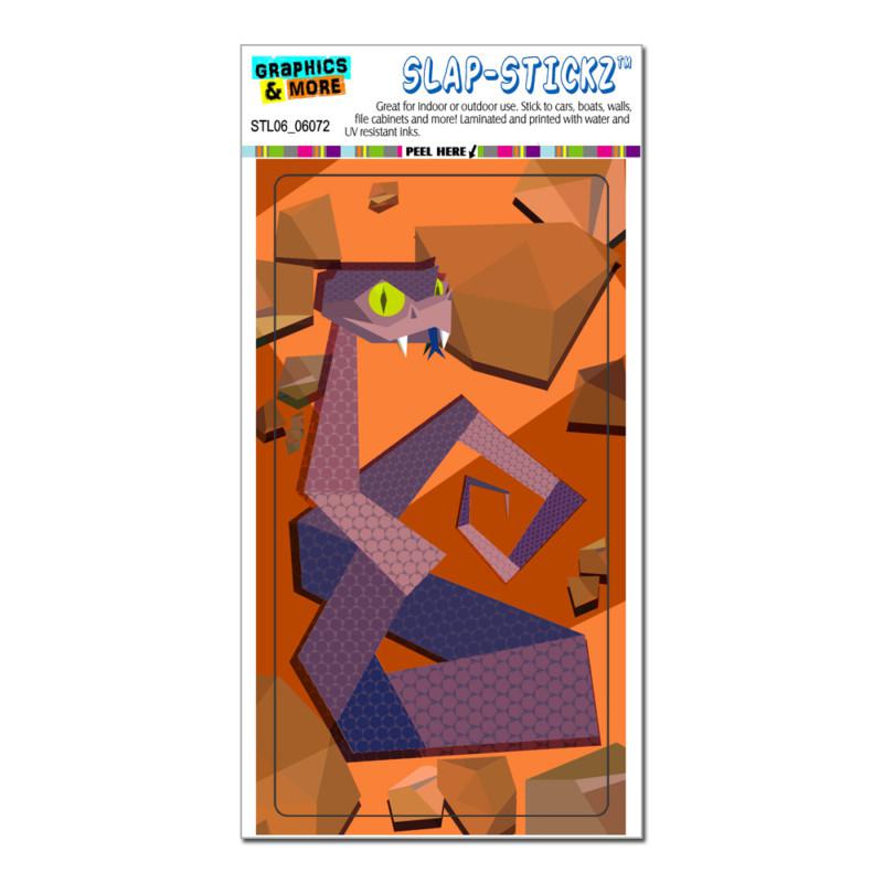 Snake purple geometric - reptile - slap-stickz™ car window locker bumper sticker