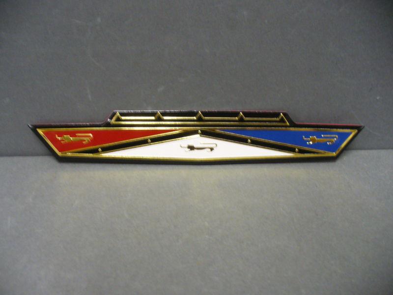 63 ford galaxie hood release handle emblem grill