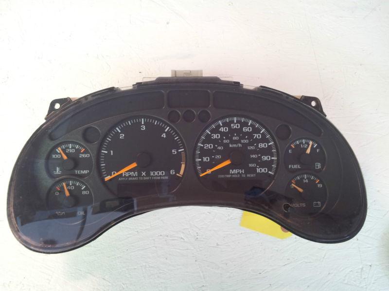 1999-2004 chevrolet blazer instrument cluster
