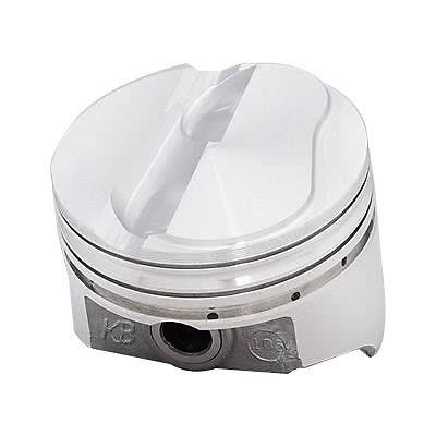 (2) keith black pistons dome 4.030" bore 1/16" 1/16" 3/16" ring sbc set of 8