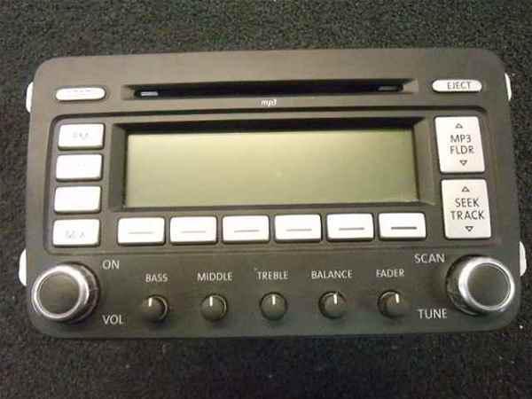 2009 volkswagen passat oem mp3 cd player radio lkq