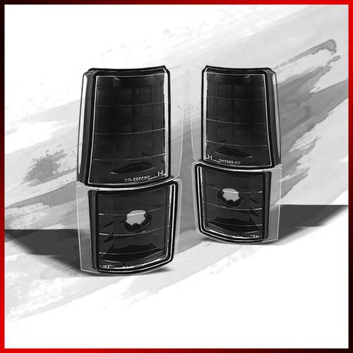 1994-1998 gms ck black housing corner turn signal grille lights set pair