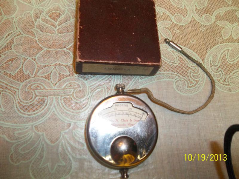 Old antique vintage ammeter guage geo a clark auto rat rod hot minneapolis mn