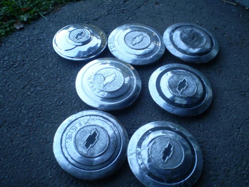 Find 19303132 CHEVY HUB CAPS BOX LOT USED CAPS ORIGINALS in