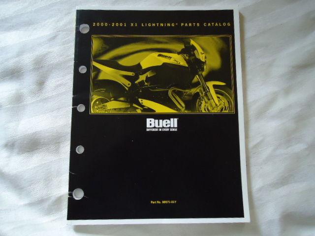 Buell motorcycles 2000-2001 x1 lightning parts catalog p/n 99571-01y